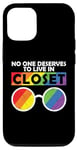 iPhone 12/12 Pro LGBT Vintage Gay Pride No One Should Live In A Closet Case