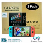 Nintendo Switch Screen Protector Premium Tempered 9H Glass Cover 2 Pack