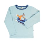 Småfolk Snowmobile Långärmad T-shirt Stratosphere | Blå | 2-3 years