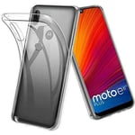 TECHGEAR Moto E6 Plus Clear Case [AirFlex] Crystal Clear Slim & Light, Protective, Flexible Soft Gel/TPU Cover with Soft Touch Keys Compatible with Motorola Moto E6 Plus (Super Clear)