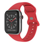 Silikoni kellon ranneke Apple Watch Ultra / Ultra 2 49mm jne. - Punainen