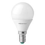 MEGAMAN LED-lamppu E14 pisara 4,9W opaali lämmin valkoinen
