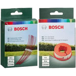 Bosch Fil pour coupe-bordure 26 Combitrim Extra long 26 cm Pack de 10 & F016800175 Bobine de Fil pour Easytrim et Combitrim 8 m x 1,6 mm