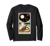 The Sea Turtle Tarot Card Stars and Moon Women Men Kids Long Sleeve T-Shirt