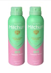 Mitchum Anti Perspirant Deodorant 200ml x2 Powder Fresh 48hr Triple Odor Defense