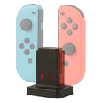 Konix Mythics Support Base de Charge Rapide pour manettes Joy-Con Nintendo Switch, Switch Lite et Switch OLED - Câble 50 cm - Noir