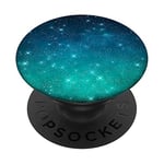 PopSockets Blue & Teal Night Sky Galaxy & Stars PACJ0372 PopSockets PopGrip: Swappable Grip for Phones & Tablets