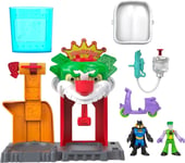 Imaginext DC Super Friends Batman Toy The Joker Funhouse Playset Color Changers 