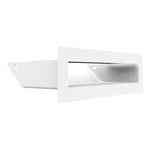 KRATKI Grille de ventilation de cheminée LUFT 6x20 blanc Slim