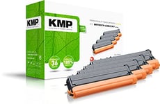 KMP B-T101XM Lot de Cartouches de Toner pour imprimante Brother TN423BK, TN423C, TN423M, TN423Y
