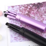 Travel Portable Mini Eye Makeup Brushes Set Reals Eyesh C Purple