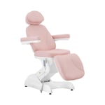 physa Elektrisk behandlingsstol - 4 motorer 350 W 187 x 57 65 91 cm 150 kg Rosa / vit