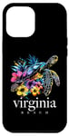 iPhone 13 Pro Max Virginia Beach Sea Turtle Scuba Diving Surfer Souvenir Case