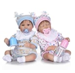 Reborn Baby Dolls Handmade, 40 Cm 16 'Realistic Reborn Babies Soft Touch Vinyl Silicone Baby Toddler, Lifelike Baby Doll for Kids Gift Christmas Toy for Child Age 3+ Toys