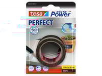Tesa Extra Power Perfect, 2,75 M, Svart, Tyg, Kartong, Papper, 38 Mm, Upphängbar Förpackning