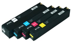 Kompatibel - HP 970 XL / 971 XL combo pack 4 stk blækpatron - BK/C/M/Y 380 ml