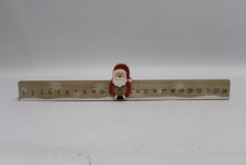 UK-Gardens 60cm Santa Wooden Advent Calendar Slide Along Date Indicator Indoor Christmas Decoration