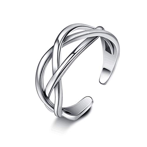 TDKLW Silver Ring,925 Pure Sterling Silver Ring Silver Band