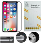 New Metal Edge iPhone XR 10R Black Gorilla Brand Screen Protector Tempered Glass