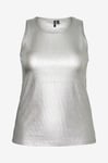 Vero Moda Curve - Linne vmcEmmalie Tank Top Box Jrs Cur - Silver