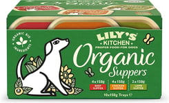 Lily's Kitchen Organic Dinners Trays Multipack Complete Wet Dog Food 10x150g