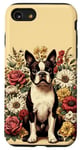 Coque pour iPhone SE (2020) / 7 / 8 Boston Terrier vintage