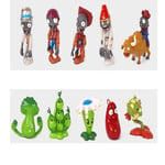 YUNDING Pea Shooter Toys 10pcs/set Plants Vs Zombies Figures Statue Dancing Zombie Plants Collect Pea Shooter Cactus Cherry Pvc Plastic Model Kid Gift Toy