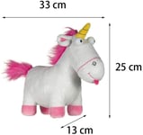 Minions Glitter Unicorn Agnes Pink White DM3 Plush Sparkle Soft Toy 10 INCH