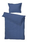 Borås Cotton Harmony sengesett blå flere størrelser-140 cm x 200 cm