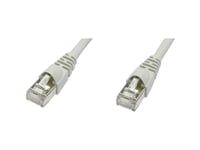 Telegärtner 100008382 Rj45 Nätverkskabel, Patchkabel Cat 5E F/Utp 2,00 M Grå Flamskyddad, Med Låsskydd 1 St