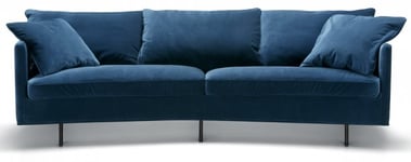 Sits - Julia 3-sits XL Svängd Soffa Classic Velvet D. Blue