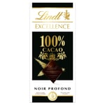 Tablette De Chocolat Noir 100% Cacao Excellence Lindt - La Tablette De 50g