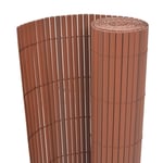 Dubbelsidigt insynsskydd PVC 90x300 cm brun