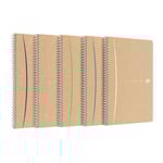 Kollegieblock Oxford Touareg Recycled Linjerat 90 Blad A4+ 90g