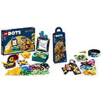 LEGO 41811 DOTS Hogwarts Desktop Kit & 41808 DOTS Hogwarts Accessories Pack, Harry Potter Themed Jewellery Making Kit with Bracelet, 2 Bag Tags and Stich-on Patch, DIY Craft Toy Set for Kids