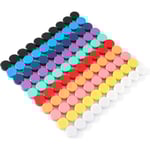 Magnet, 100-pack starka magneter, små runda färgglada dekorativa magneter för kylskåp, whiteboard, skola, kontor (10 färger)
