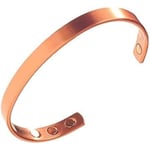 Herr armband i ren koppar med extra starka magneter -