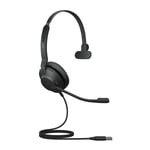Jabra 23189-889-979 hörlur och headset Kabel Huvudband Kontor/callcenter USB Type-A Svart