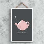 Brew The Tea Kitchen Decorative Hanging Plaque Sign