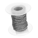10 Yards DIY-stålkabel Öppen länktillverkning Smycketillverkning Kedjetillbehör 2 mm
