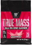 BSN True Mass All-In-One Gainer Protein and Carbohydrate Powder with Creatine, G