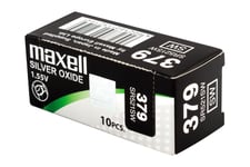 Maxell SR 521SW batteri - 10 x SR521SW - Zn/Ag2O