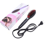 Electric Hair Straightening Comb Ceramic Heating Iron Hair Straightener Brush