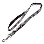 Trixie sett: Halsbånd Poter Silver Reflect + Hundebånd - Halsbånd Str. S-M + bånd 200 cm / 20 mm