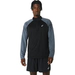 ASICS Men's ICON LS 1/2 Zip Sweatshirt, Performance Black/Carrier Grey, S