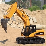 Huina 1560 RC Digger Excavator 1/14 Scale Remote Controlled Digger Drill Truck