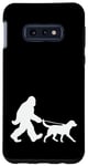 Coque pour Galaxy S10e Bigfoot promène un chien, papa amusant et amoureux du Labrador Retriever