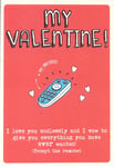 Valentine's Day Card Wife Girlfriend Hogs Remote Hobbit Fan Gollum My Precious!