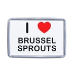 I Love Brussel Sprouts - Small Plastic Fridge Magnet