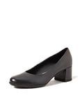 Geox Women's D New Annya Mid a Closed Toe Heels, Black, 2.5 UK